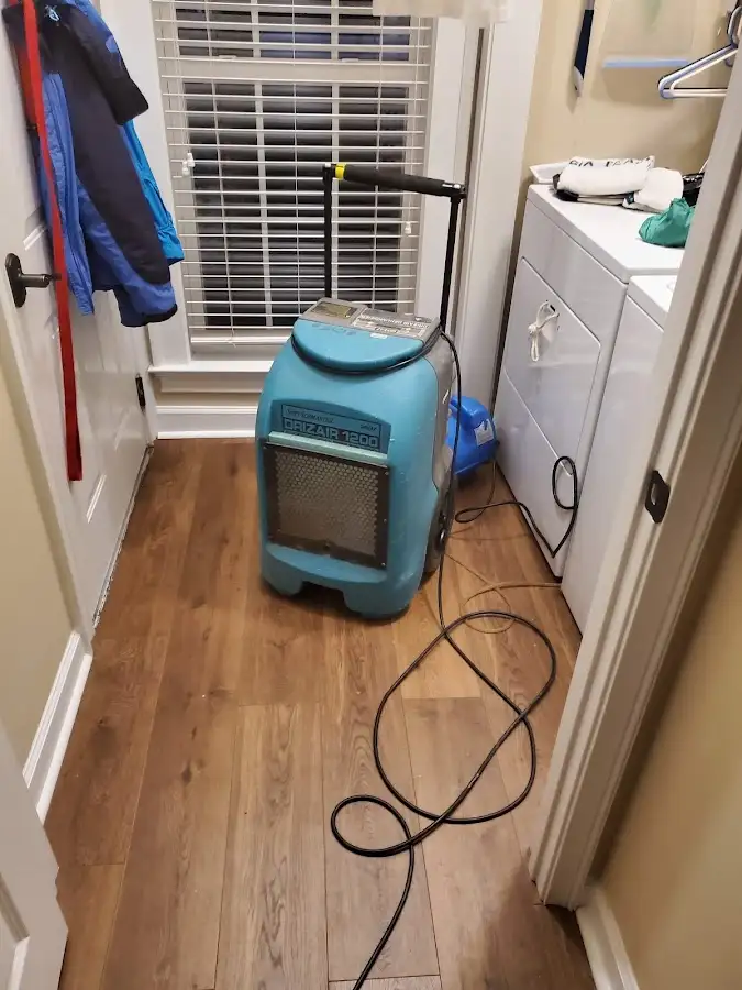 Commercial dehumidifier deployed for Flood Damage Cleanup in Roanoke Rapids