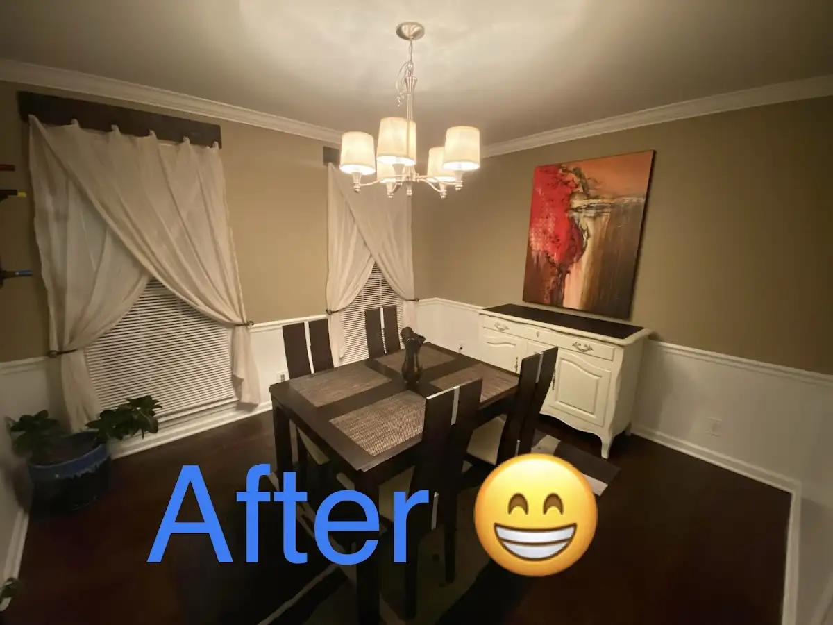 Professional dining room restoration after water damage in Roanoke Rapids
