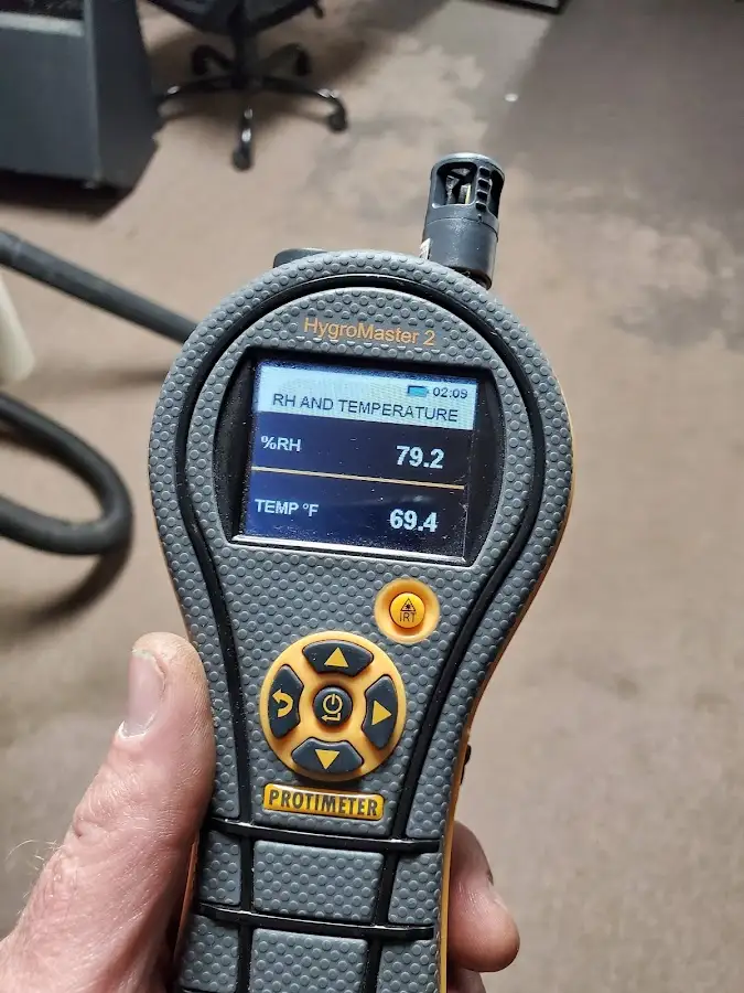 Moisture meter humidity assessment for Mold Remediation & Removal in Roanoke Rapids