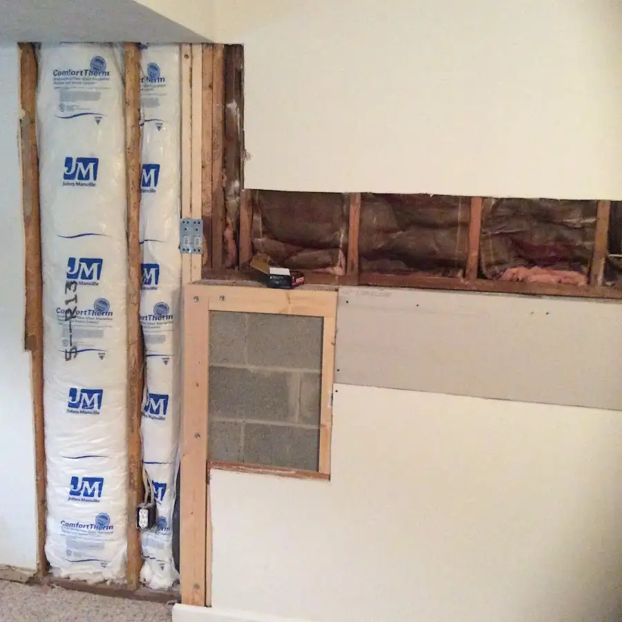 Wall insulation replacement during Contents Cleaning & Restoration in Roanoke Rapids
